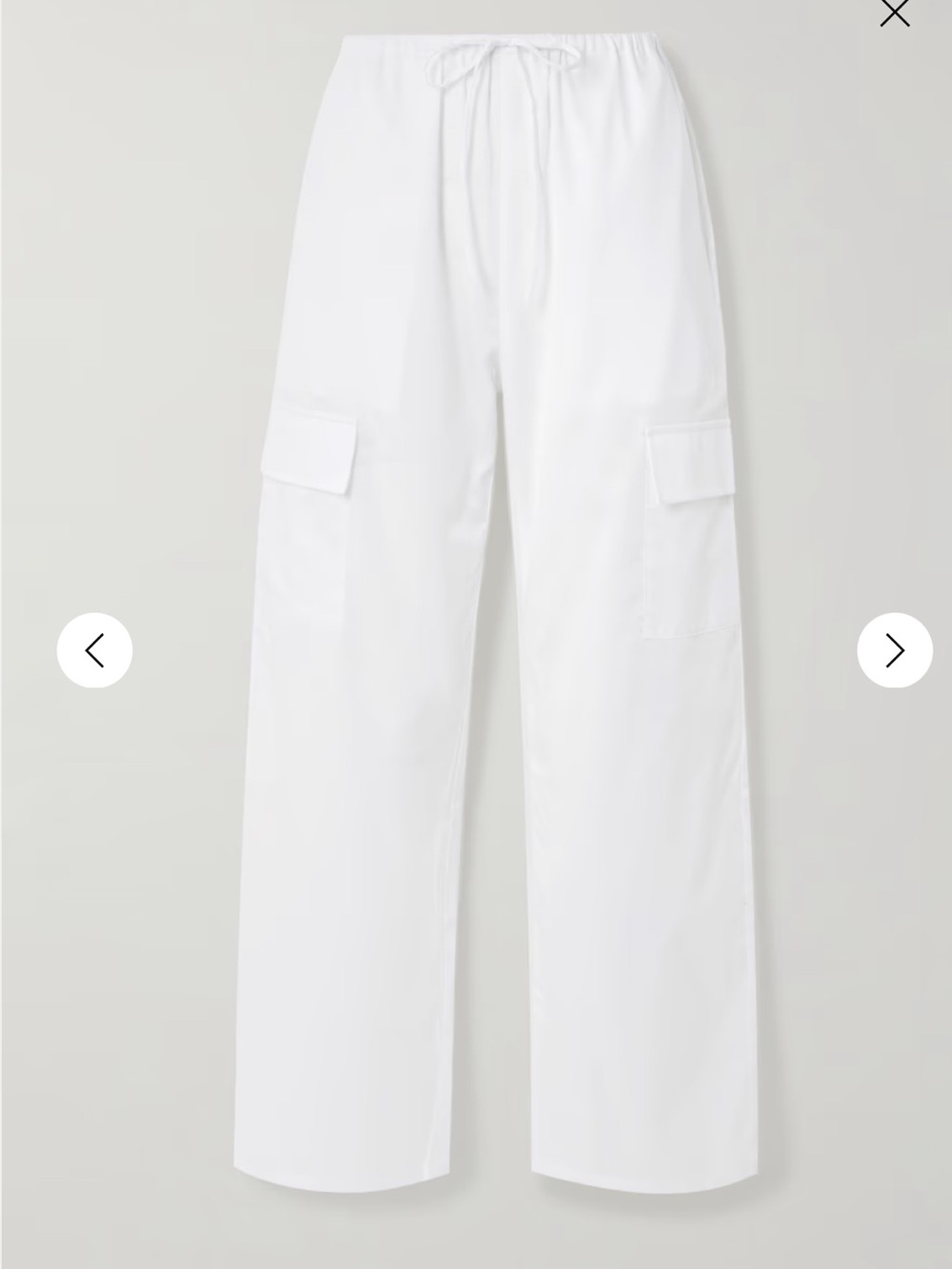 Leset Yoko cotton poplin straight leg pants